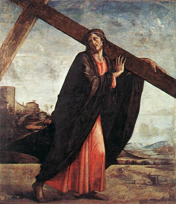 VIVARINI, family of painters Christ Carrying the Cross er Sweden oil painting art